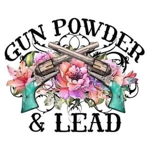 Handmade Coaster: Gunpowder & Lead—Floral but Fatal